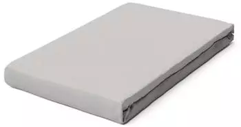 Schlafgut Pure Boxspring Bio-Spannbettlaken grey light 120-130x200-220 cm