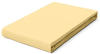 Schlafgut Pure Boxspring Bio-Spannbettlaken yellow mid 120-130x200-220 cm