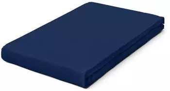 Schlafgut Pure Boxspring Bio-Spannbettlaken blue deep 140-160x200-220 cm