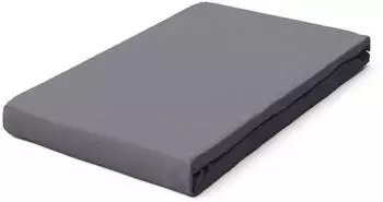 Schlafgut Pure Boxspring Bio-Spannbettlaken grey mid 120-130x200-220 cm
