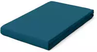 Schlafgut Spannbetttuch Pure aus Bio Baumwolle 140x200 - 160x220 cm | petrol-deep -