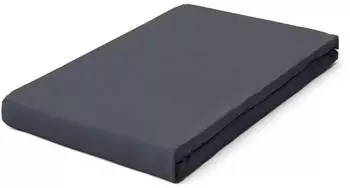 Schlafgut Pure Boxspring Bio-Spannbettlaken grey deep 120-130x200-220 cm