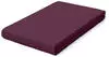 Schlafgut Pure Topper Bio-Spannbettlaken purple deep 140-160x200-220 cm