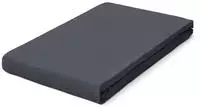 Schlafgut Spannbetttuch Pure aus Bio Baumwolle 120x200 - 130x220 cm | gray-deep -