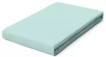 Schlafgut Pure Bio-Spannbettlaken petrol light 140-160x200-220 cm