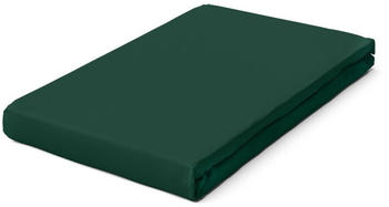 Schlafgut Pure Bio-Spannbettlaken green deep 90-100x190-220 cm