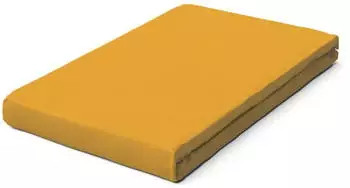 Schlafgut Pure Boxspring Bio-Spannbettlaken yellow deep 120-130x200-220 cm