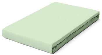 Schlafgut Pure Boxspring Bio-Spannbettlaken green light 120-130x200-220 cm