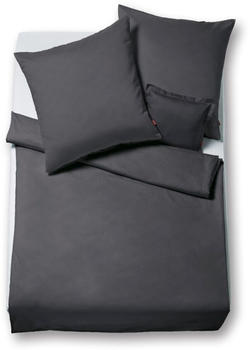 Fleuresse Lech Bettwäsche-Set Flanell anthrazit 200x200+2x80x80 cm