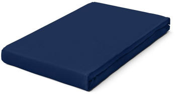 Schlafgut Pure Topper Bio-Spannbettlaken blue deep 90-100x190-220 cm