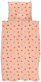 Snurk Macarons Bettwäsche-Set pink 135x200+80x80 cm
