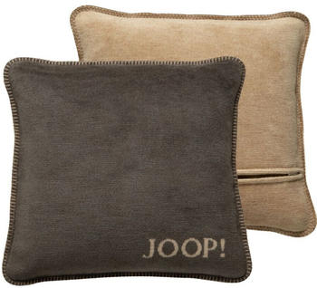 Joop! MELANGE DOUBLEFACE Kissenhülle kastanie-cashew 50x50 cm