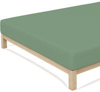 Schlafgut Spannbettlaken "CASUAL Bettlaken 100% gek&auml;mmte Bio-Baumwolle, 150 g/m&sup2;,