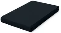 Schlafgut Spannbetttuch Pure aus Bio Baumwolle 120x200 - 130x220 cm | off-black -