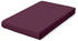 Schlafgut Pure Boxspring Bio-Spannbettlaken purple deep 90-100x190-220 cm
