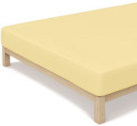 Schlafgut Spannbettlaken "CASUAL Bettlaken 100% gek&auml;mmte Bio-Baumwolle, 150 g/m&sup2;,