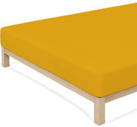 Schlafgut Spannbettlaken "CASUAL Bettlaken 100% gek&auml;mmte Bio-Baumwolle, 150 g/m&sup2;,