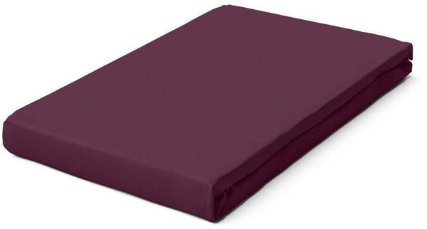 Schlafgut Pure Topper Bio-Spannbettlaken purple deep 90-100x190-220 cm