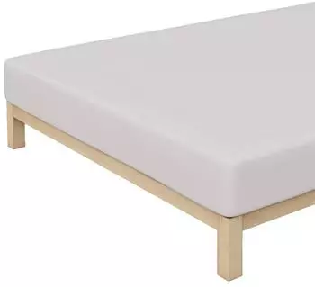Schlafgut Casual Bio-Spannbettlaken grey light 120-130x200 cm