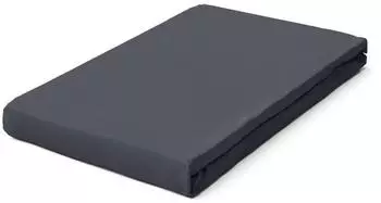 Schlafgut Pure Topper Bio-Spannbettlaken grey deep 90-100x190-220 cm