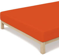 Schlafgut Spannbetttuch Casual aus Bio Baumwolle 90x190 - 100x200 cm | red-mid - rot