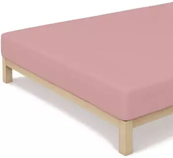 Schlafgut Casual Bio-Spannbettlaken purple mid 180-200-200-200 cm