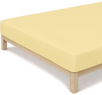 Schlafgut Spannbettlaken "CASUAL Bettlaken 100% gek&auml;mmte Bio-Baumwolle, 150 g/m&sup2;,