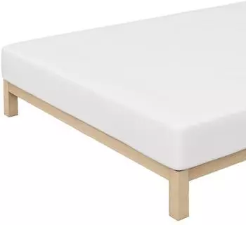 Schlafgut Casual Bio-Spannbettlaken full white 140-160x200 cm