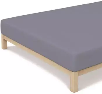 Schlafgut Casual Bio-Spannbettlaken grey mid 180-200-200-200 cm