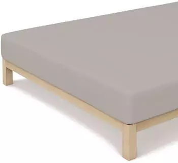 Schlafgut Casual Bio-Spannbettlaken sand mid 120-130x200 cm