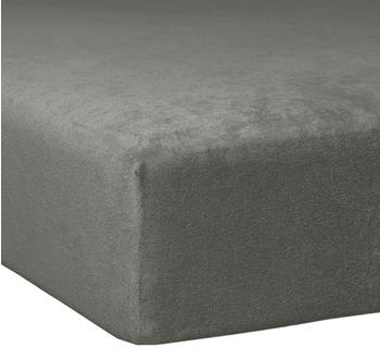 Traumschlaf Flausch Frottee Spannbettlaken 90x190 cm - 100x200 cm schiefer
