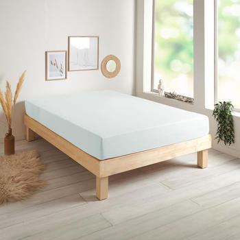 Traumschlaf Basic Single Jersey Spannbettlaken 180x200 - 200x200 cm silber