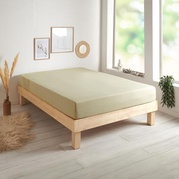 Traumschlaf Basic Single Jersey Spannbettlaken 180x200 - 200x200 cm taupe