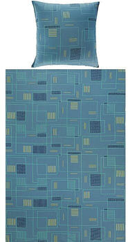 REDBEST Single-Jersey Bettwäsche gruen/blau 135x200+80x80 cm