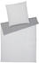 Elegante Soft-Flanell Bettwäsche Tender silver 135x200+80x80 cm