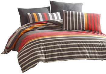 Traumschlaf Bettwäsche Rhea rot 155x220+80x80 cm