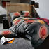 REDBEST Biber Bettwäsche orange/grau 135x200+80x80 cm