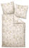 Janine Edelflanell Bettwäsche Chinchilla S 78052 naturell rosehauch 135x200 cm+80x80 cm
