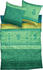 CASATEX Satin Bettwäsche Indi gruen 135x200+40x80 cm