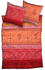 CASATEX Satin Bettwäsche Indi rot 135x200+40x80 cm
