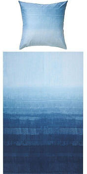Erwin Müller Mako-Satin Bettwäsche blau 135x200+80x80 cm