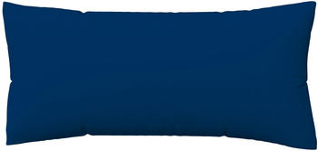 Schlafgut Woven Satin Bettwäsche Kissenbezug einzeln 40x80 cm blue-deep