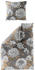 Bierbaum Mako-Satin Bettwäsche braun-beige/grau 155x220+80x80 cm (509280)