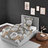 Bierbaum Mako-Satin Bettwäsche braun-beige/grau 155x220+80x80 cm (509280)