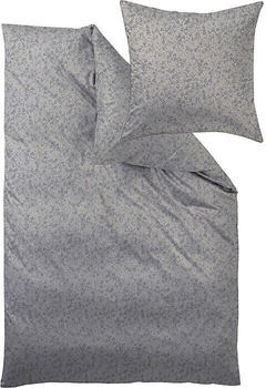 Curt Bauer Mako-Brokat-Damast Bettwäsche Nora grau 155x220+80x80 cm (509219)