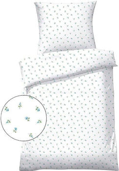 Dyckhoff Weichfrottier Bettwäsche blau/weiss 135x200+80x80 cm (506931)