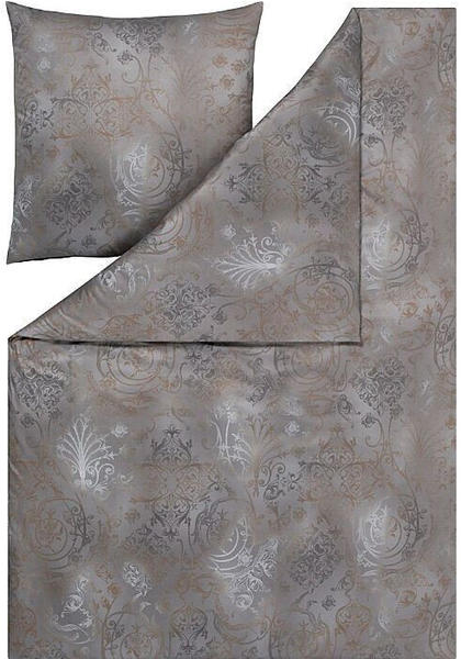 Estella Mako-Interlock-Jersey Bettwäsche Gregorio grau 155x220+80x80 cm (513381)