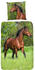 Good Morning Renforcé Bettwäsche Running Horse bunt 135x200+80x80 cm (512039)