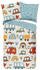 Good Morning Renforcé Kinder-Wendebettwäsche Move bunt 135x200+80x80 cm (511796)