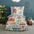 Good Morning Renforcé Kinder-Wendebettwäsche Move bunt 135x200+80x80 cm (511796)